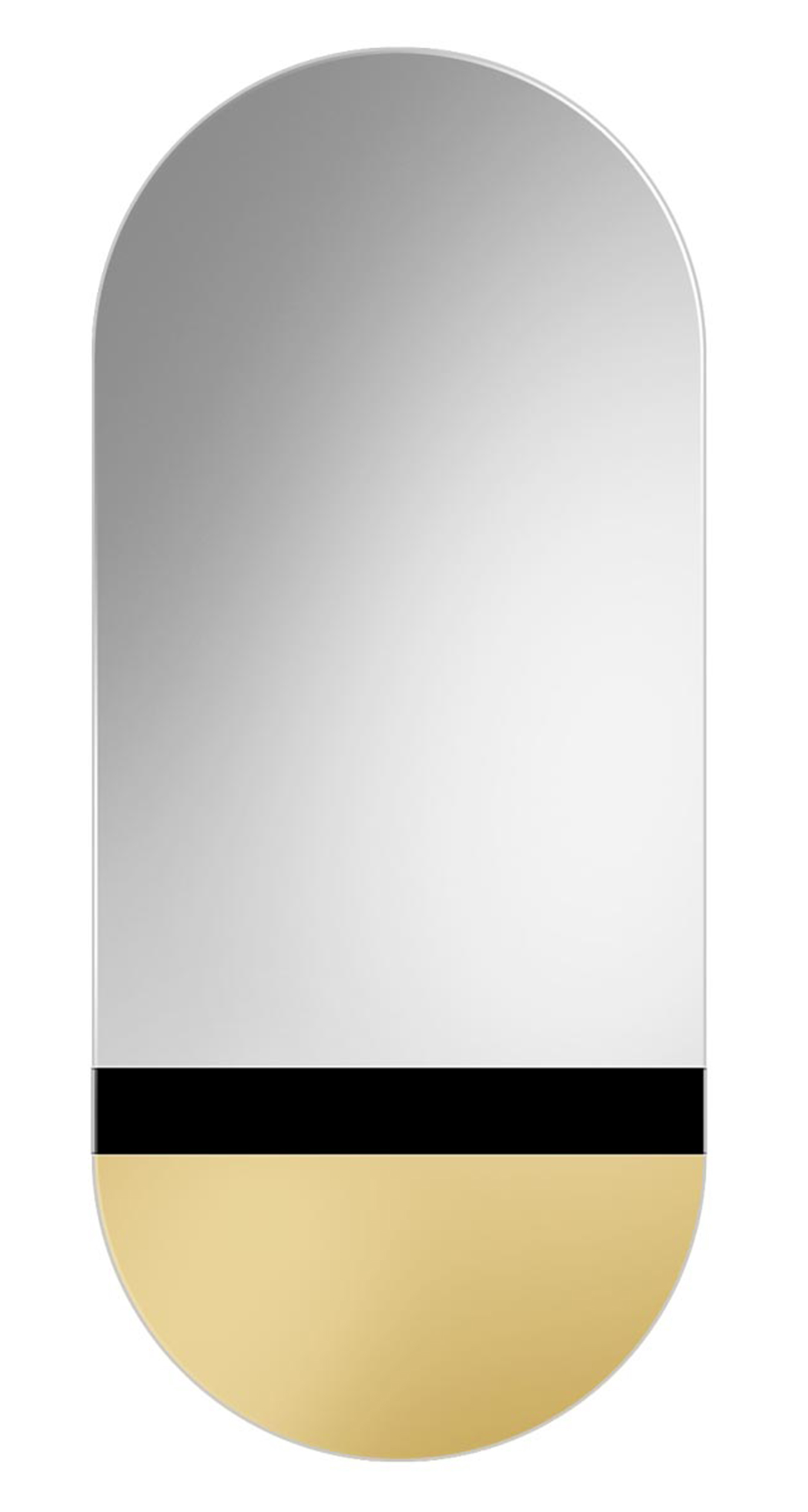Lustro Fusion złote 60x125 cm - zdjęcie 1