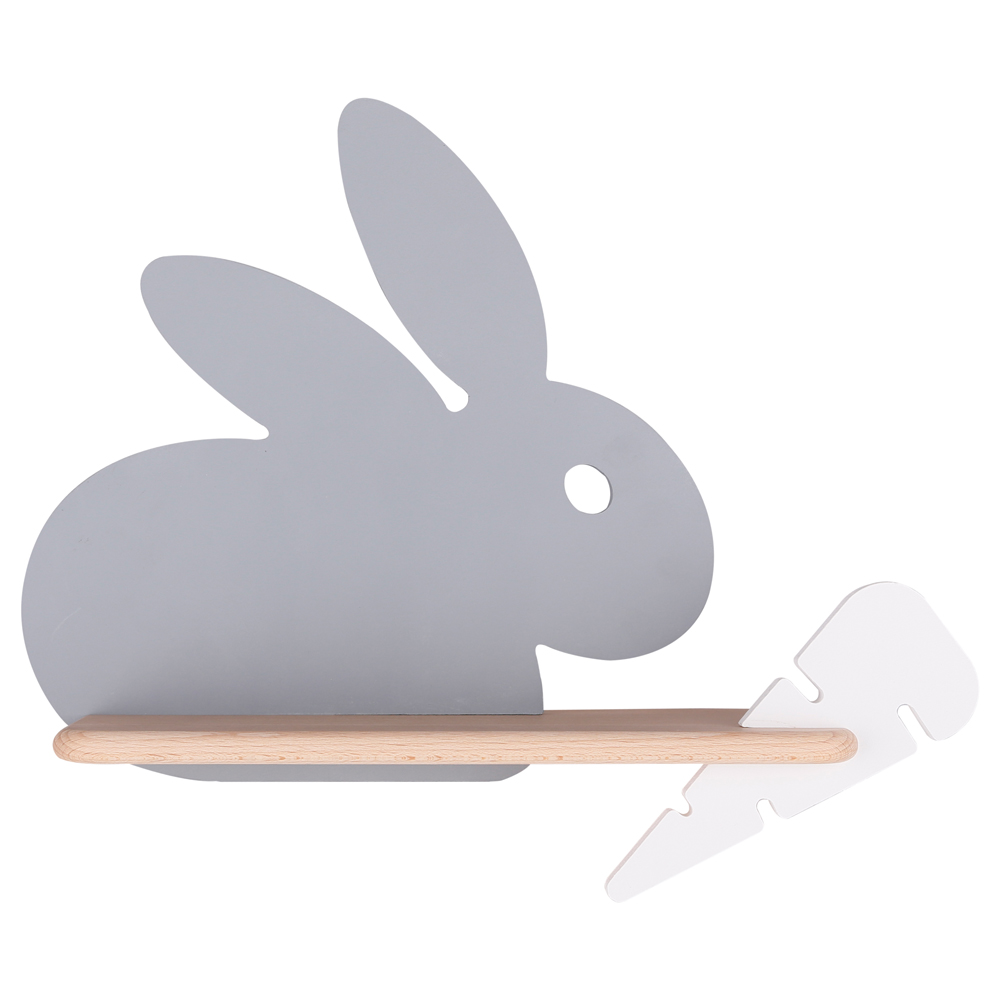 Kinkiet ścienny do pokoju dziecięcego Dreamie królik szary/biały - zdjęcie 1