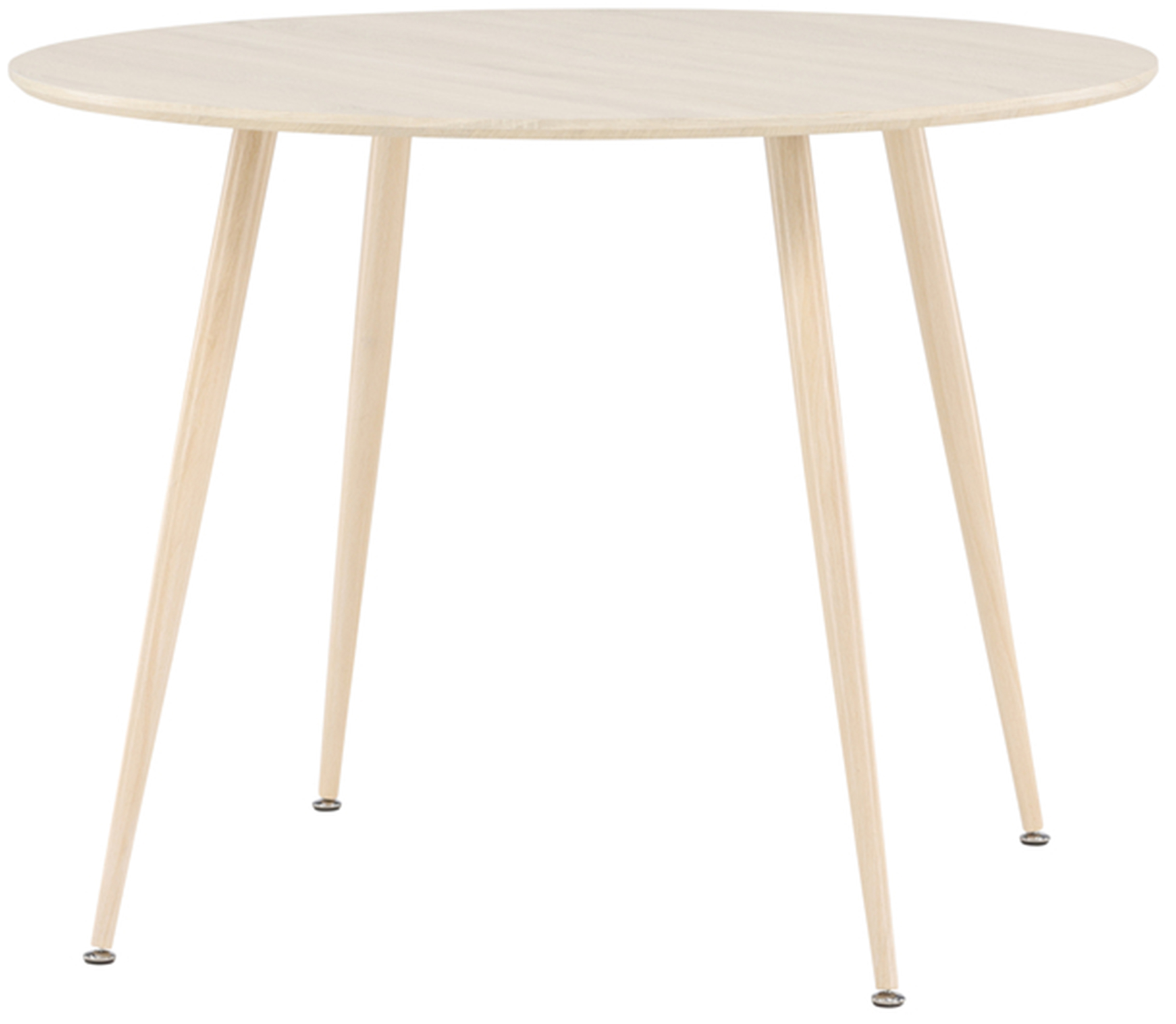 Stół do jadalni Plaza okrągły średnica 100 cm dąb bielony - zdjęcie 1