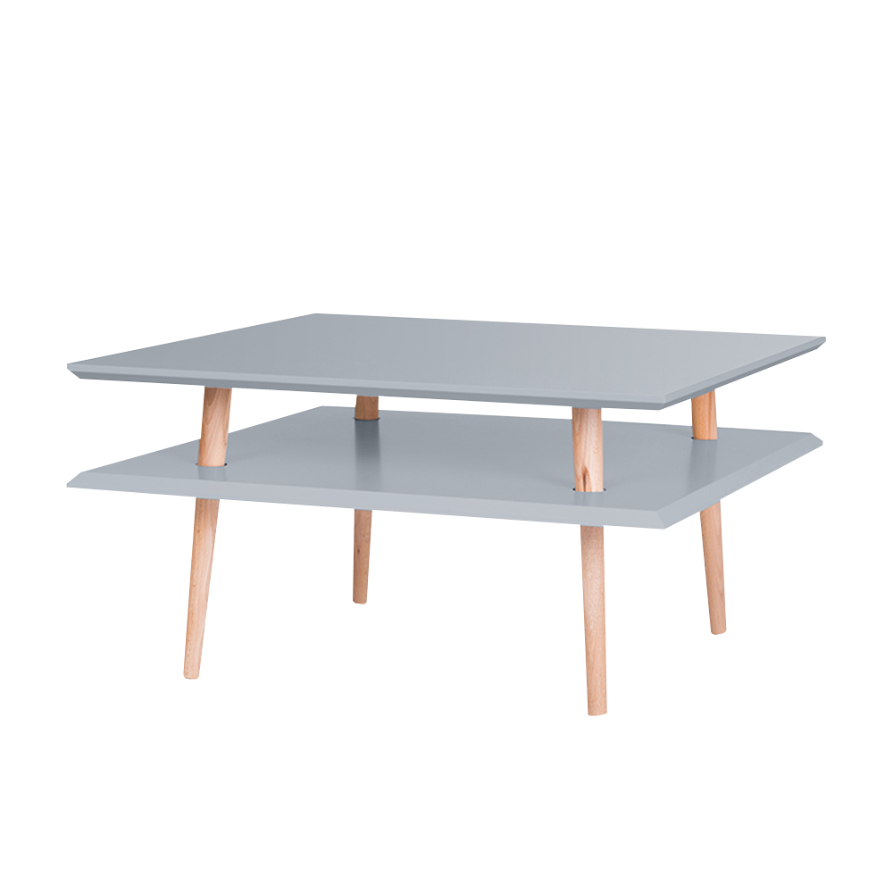 Stolik Square kwadratowy 68x68 cm niski Ciemnoszary - zdjęcie 1