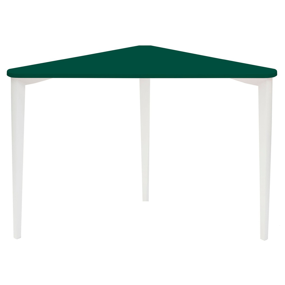  Biurko narożne Naja 114x85 cm biała podstawa Zielony - zdjęcie 2