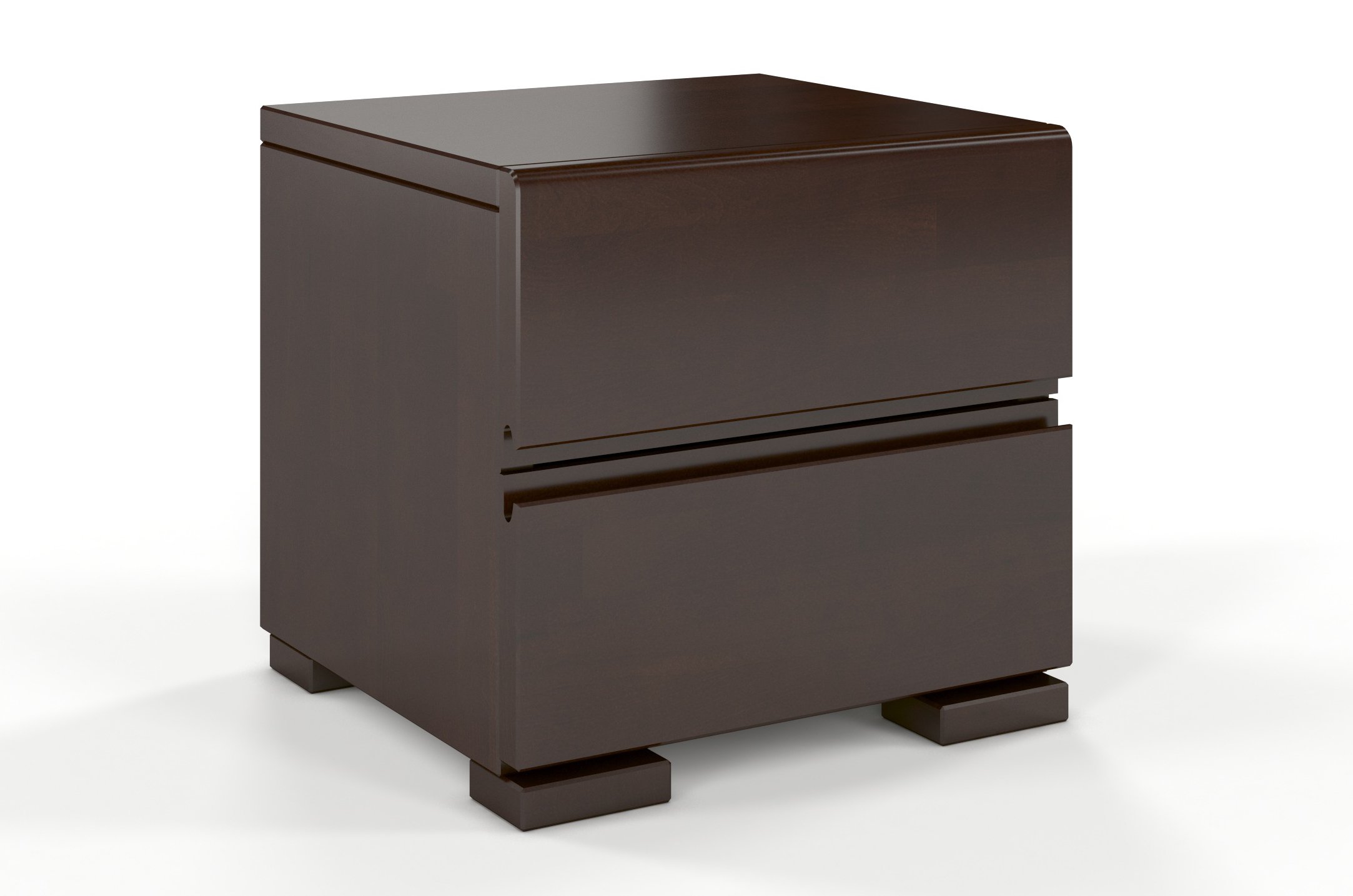 Szafka nocna Loke z drewna bukowego Palisander - zdjęcie 1