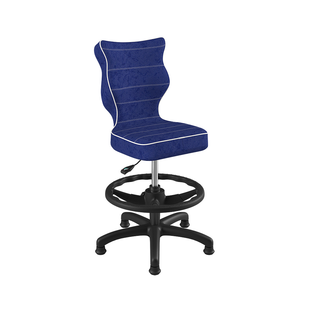 Krzesło biurowe młodzieżowe Petit granatowe na czarnej podstawie rozmiar 3 WK+P - zdjęcie 1