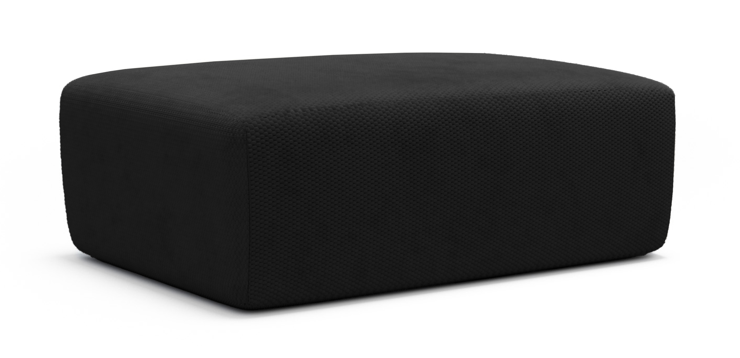 Pufa Terrafino 120x80 cm czarna w tkaninie hydrofobowej - zdjęcie 1