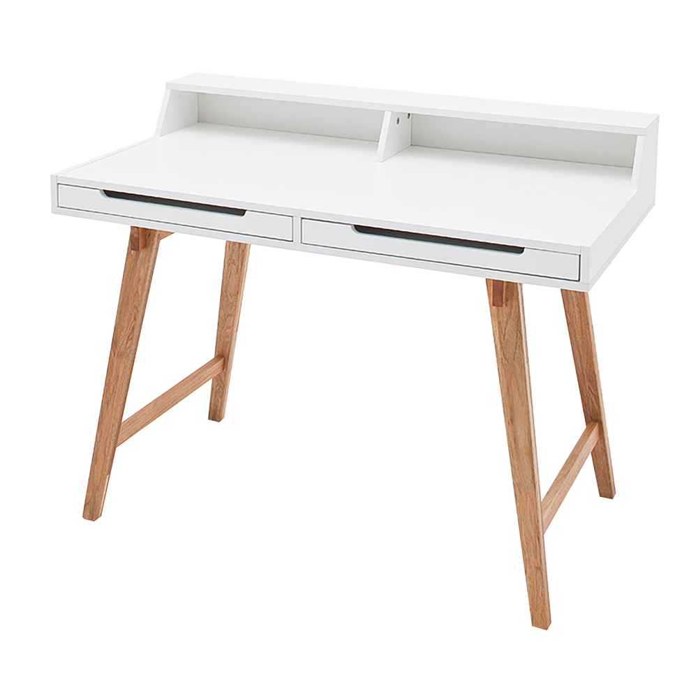 Biurko z szufladami i nadstawką Ferrovia 110x58 cm - zdjęcie 1