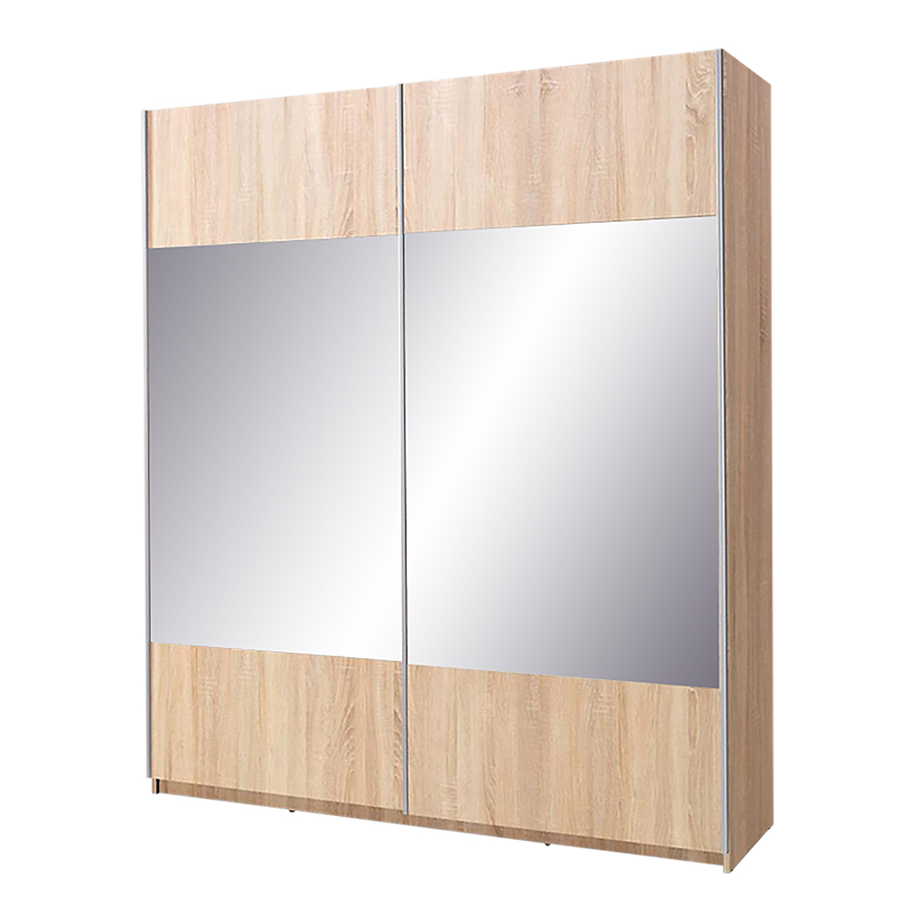 Szafa przesuwna z lustrem Porto 175 cm dwudrzwiowa - zdjęcie 1