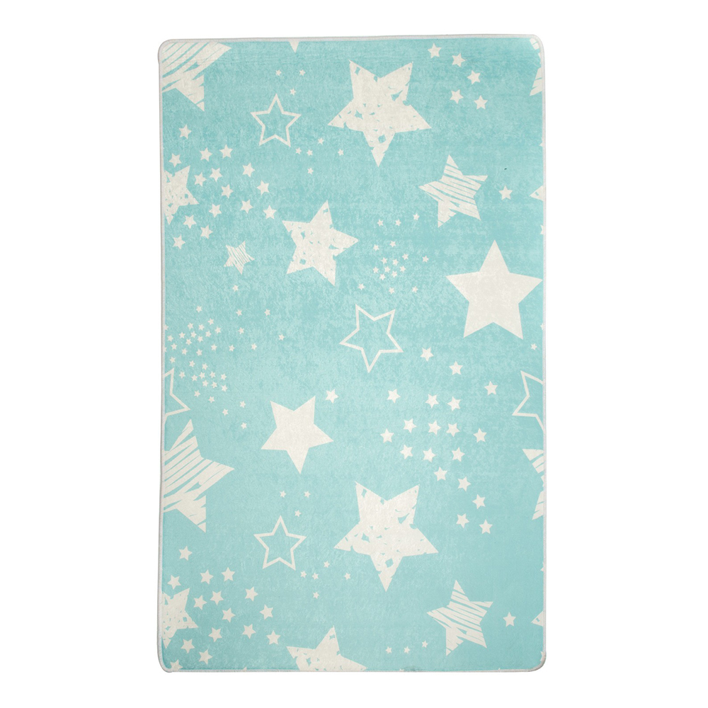 Dywan do pokoju dziecięcego Dinkley Gwiazdy niebieski 140x190 cm - zdjęcie 1
