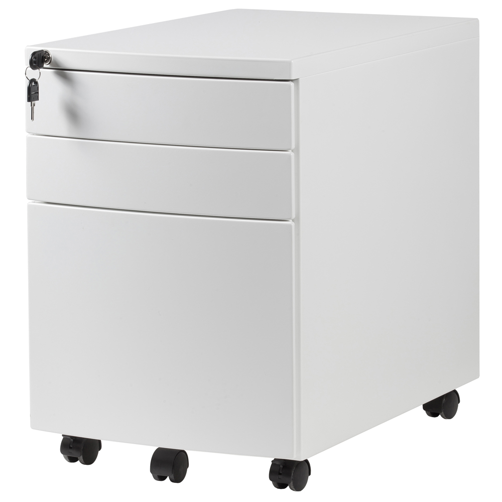 Kontenerek metalowy pod biurko RP-01 biały - zdjęcie 1