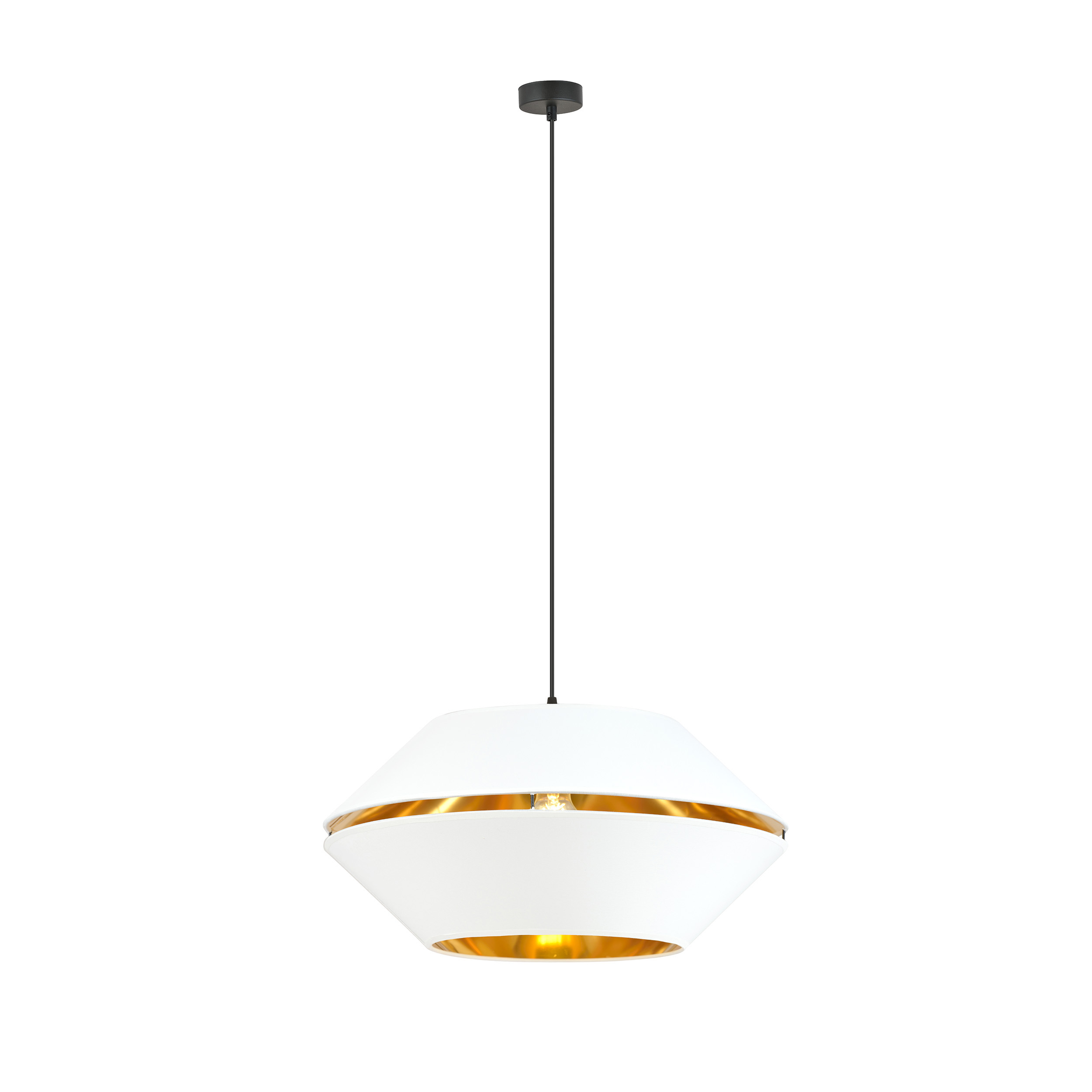 Lampa wisząca Catnes biało-złota - zdjęcie 2