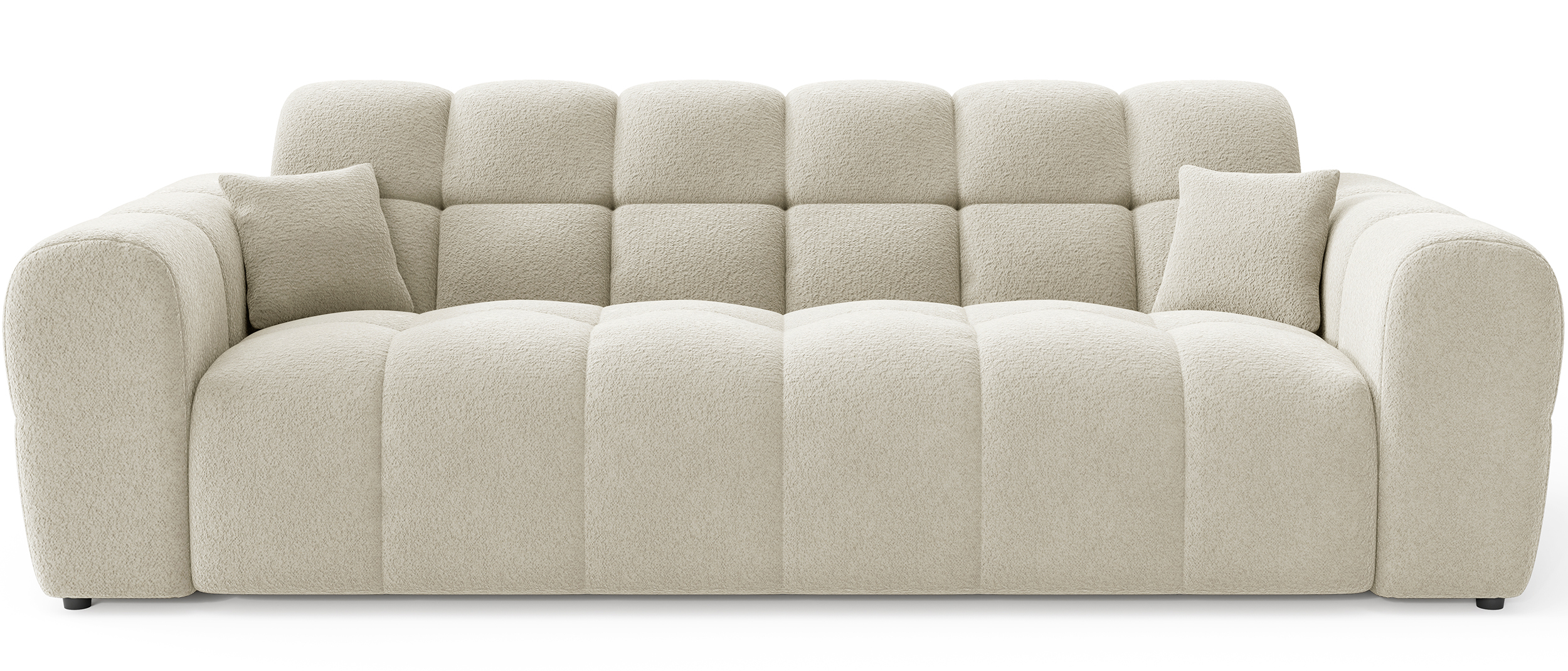 Sofa trzyosobowa Monti beżowa szenil - zdjęcie 1