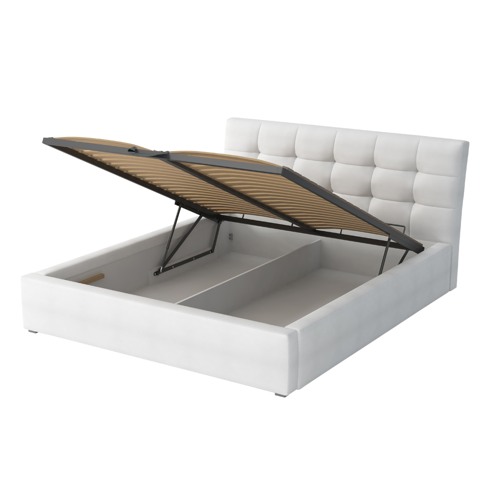 Łóżko tapicerowane Nabbe z pojemnikiem - zdjęcie 1