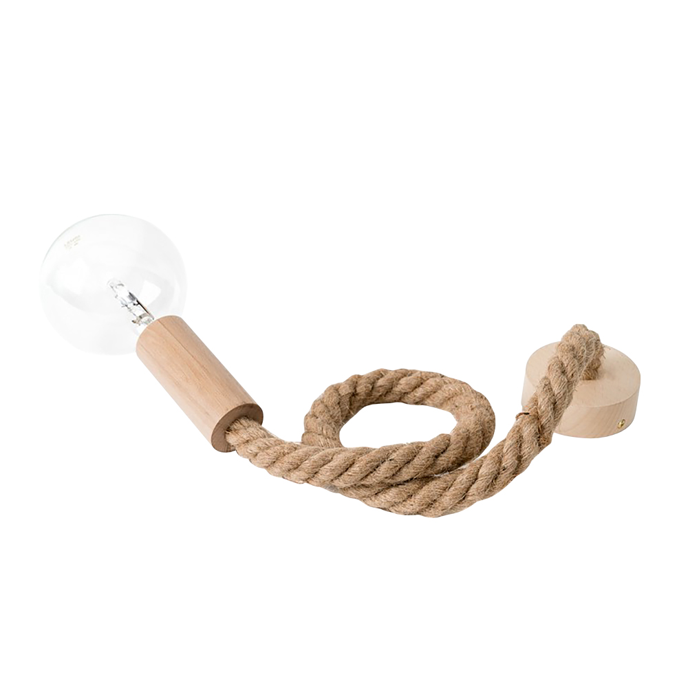 Lampa wisząca Erbia z liną konopną 1m - zdjęcie 1