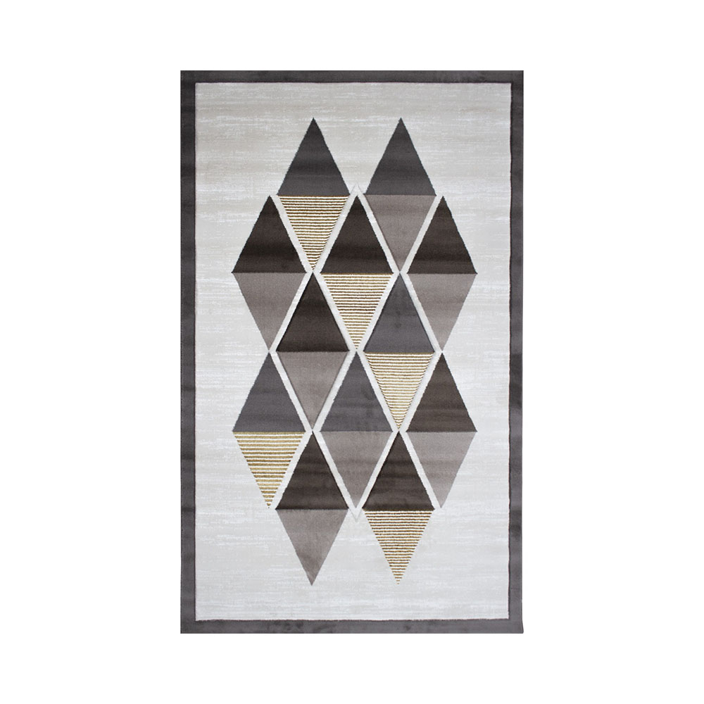 Dywan nowoczesny Linsully brązowo-szary - zdjęcie 1