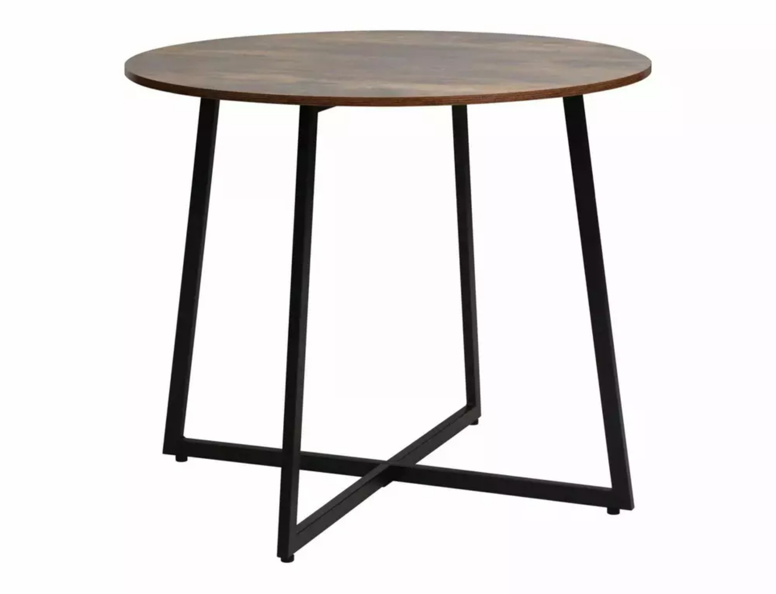 Stół do jadalni Luna okrągły blat 90 cm dąb rustykalny - zdjęcie 1