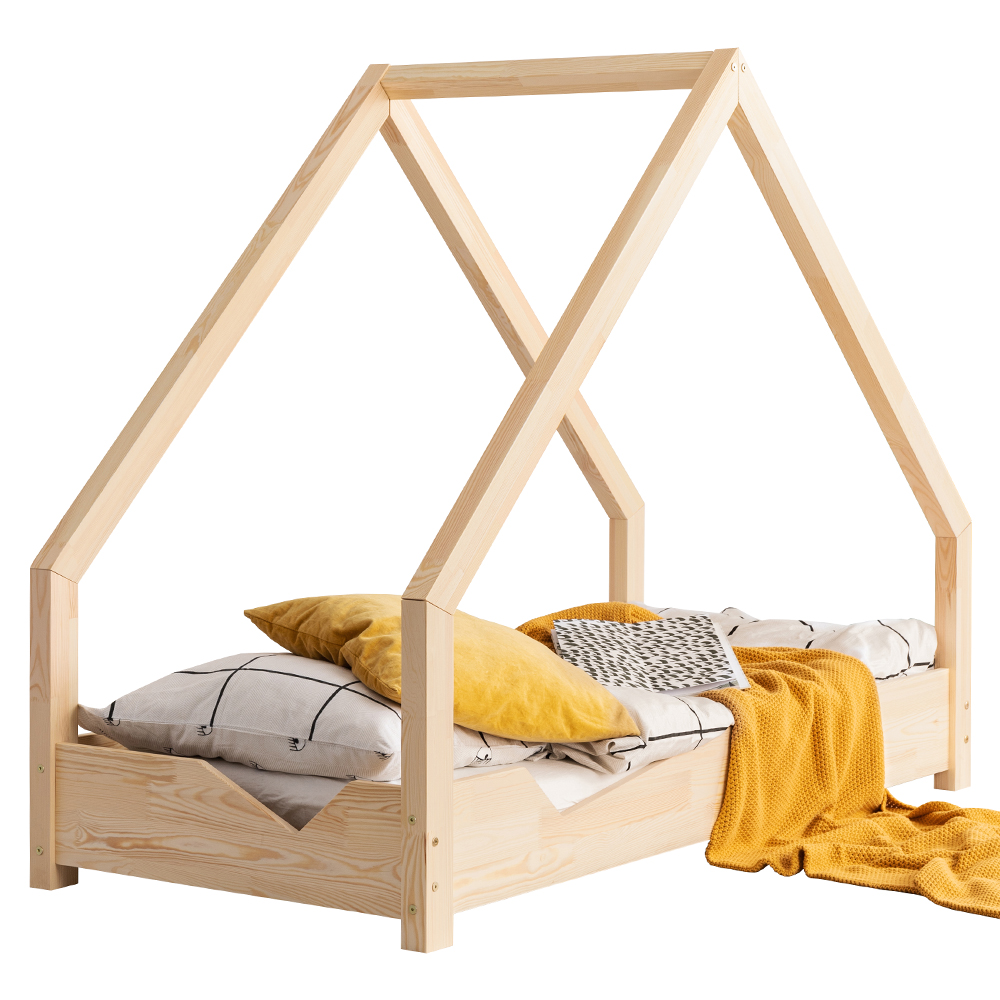 Łóżko domek dla dzieci Pestie z asymetrycznym wejściem - zdjęcie 1
