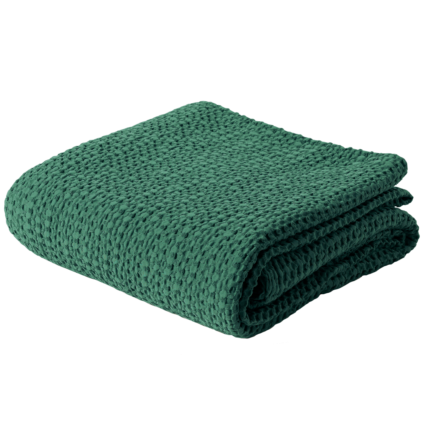 Narzuta na łóżko Alpinia bawełniana zielona - zdjęcie 1