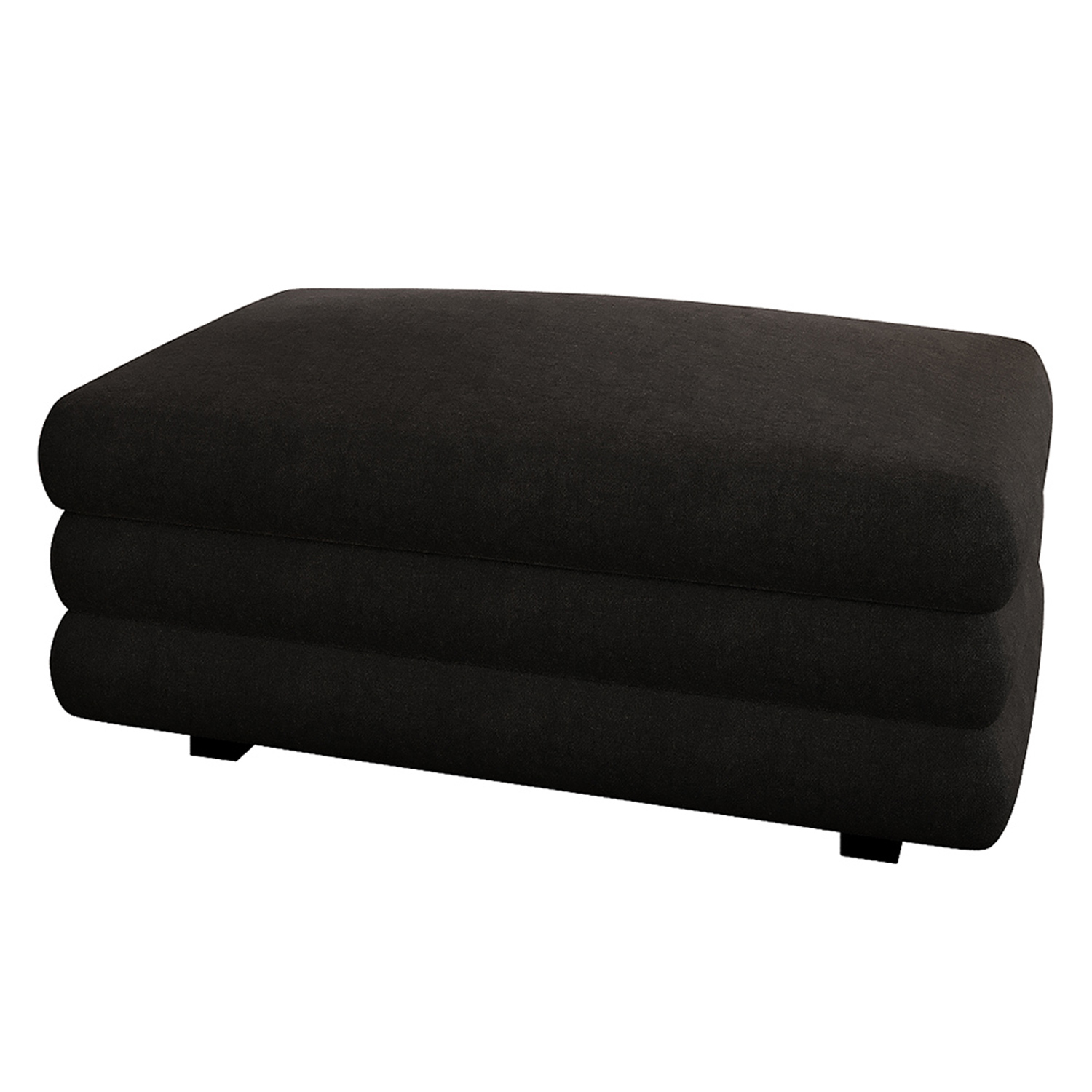 Podnóżek Lincino czarny w tkaninie łatwoczyszczącej - zdjęcie 1