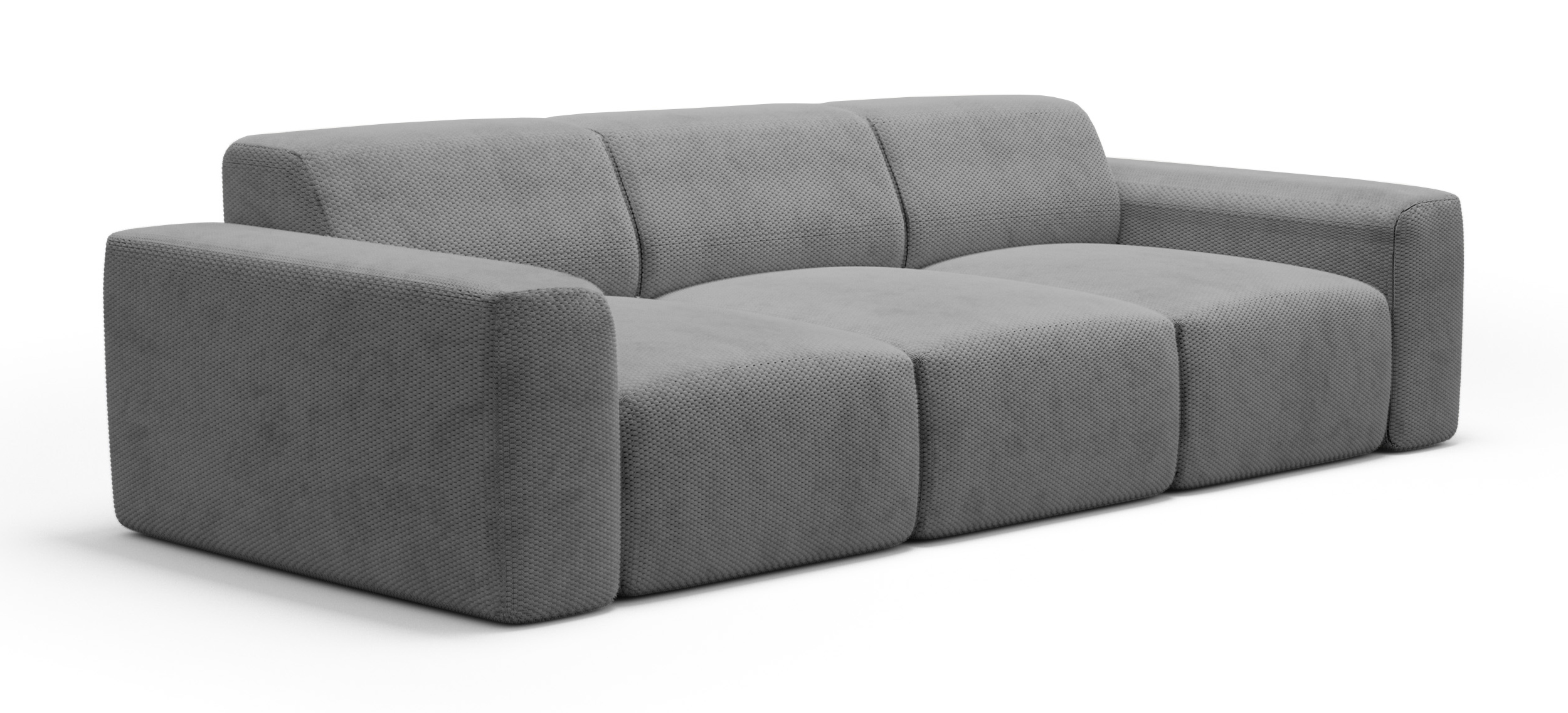 Sofa trzyosobowa Terrafino ciemnoszara w tkaninie hydrofobowej - zdjęcie 1