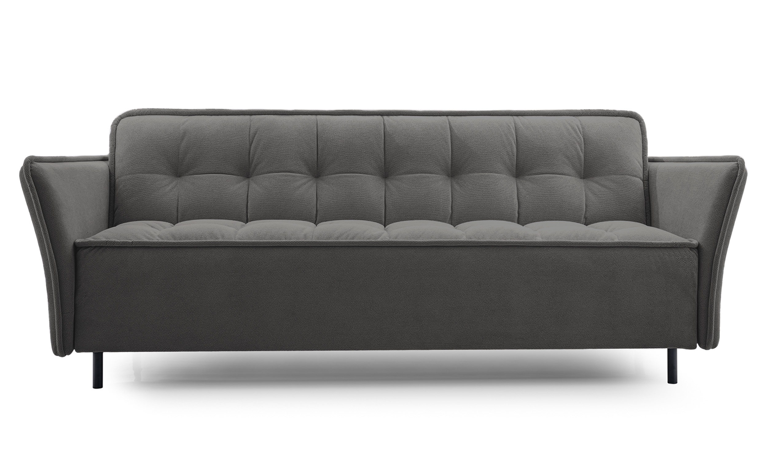 Wersalka rozkładana trzyosobowa Pallaso z pojemnikiem ciemnoszara szenil hydrofobowa - zdjęcie 1