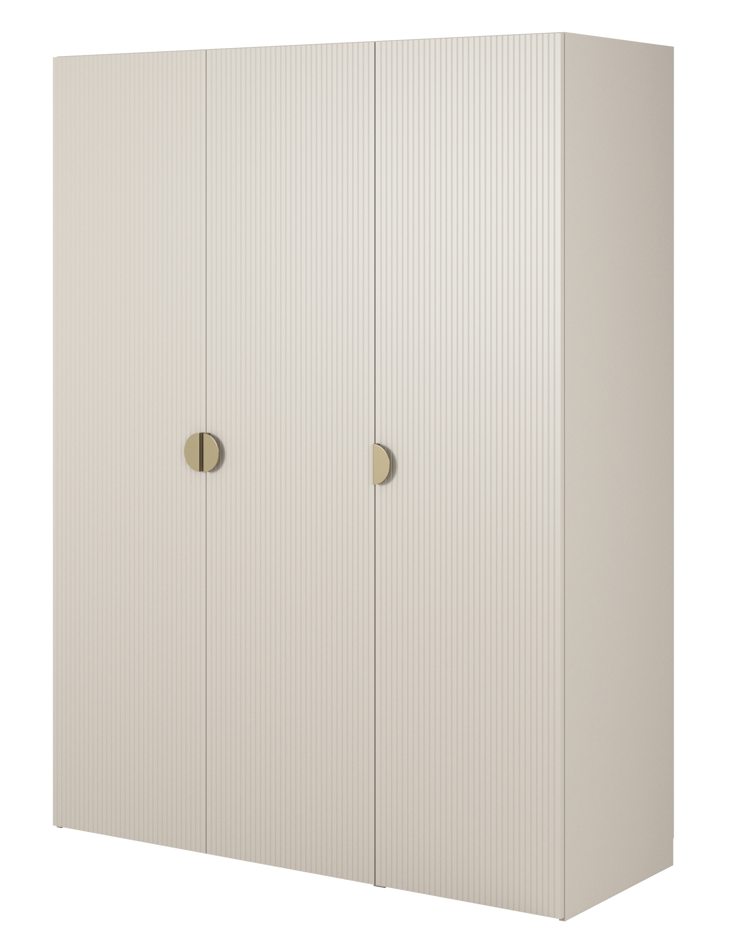 Szafa trzydrzwiowa Moonir 150 cm Szary beż - zdjęcie 1