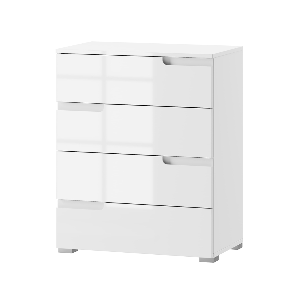 Komoda Magoner 65 cm z czterema szufladami biała