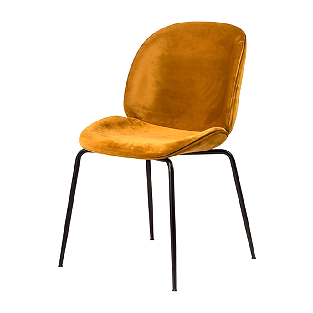 Krzesło tapicerowane Dapino miodowe