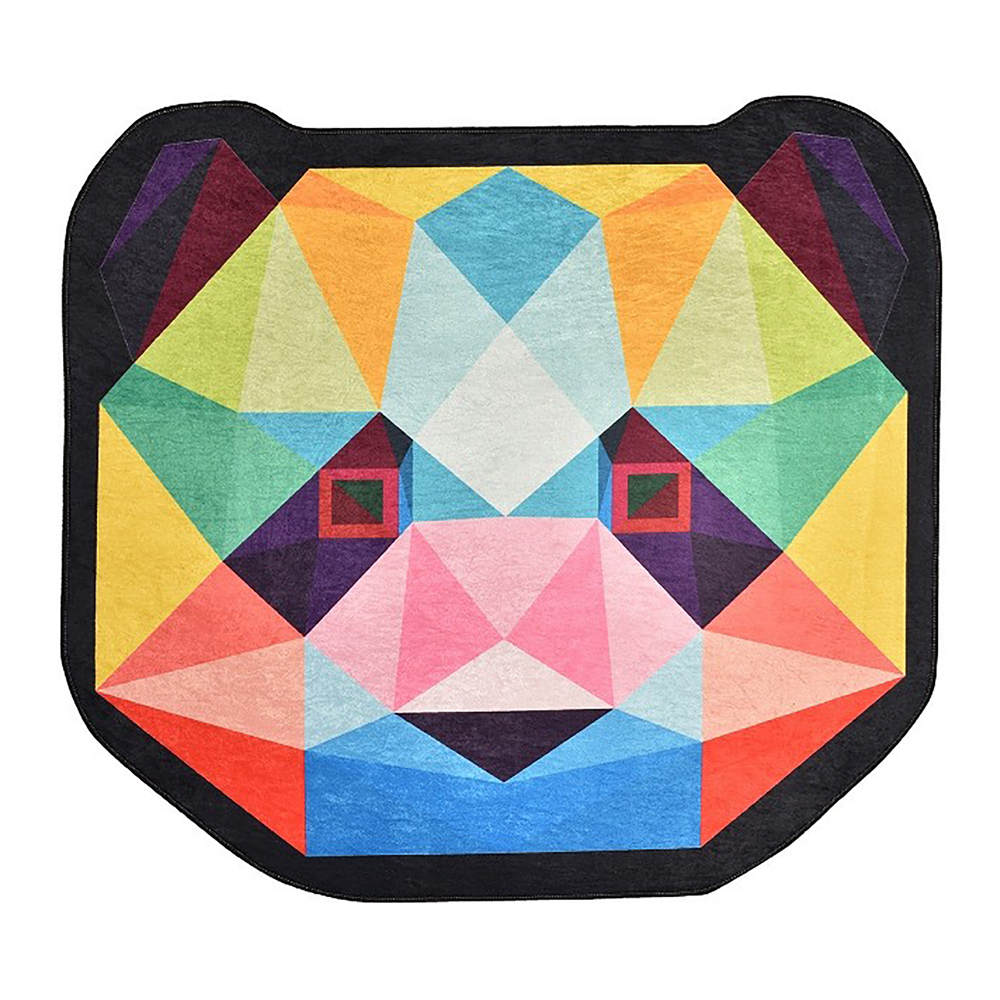 Dywan do pokoju dziecięcego Dinkley w kształcie pandy kolorowy 140 cm - zdjęcie 1