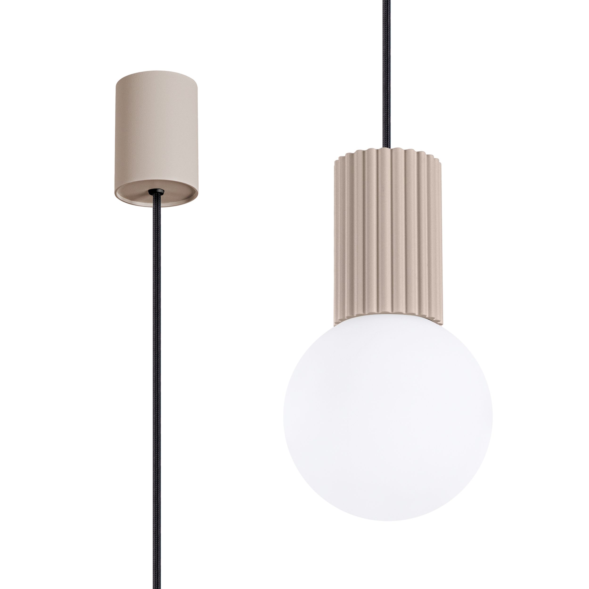 Lampa wisząca Halo 1 taupe