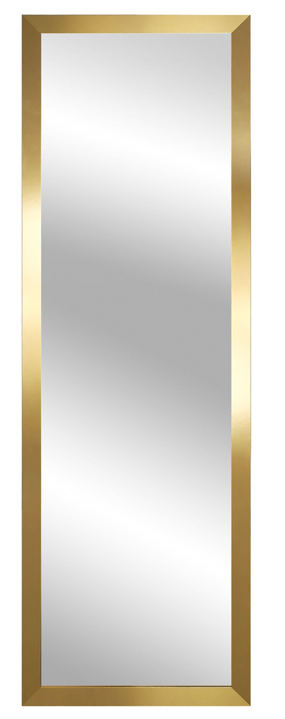 Lustro ścienne Assurell 127x47 cm w złotej ramie - zdjęcie 1