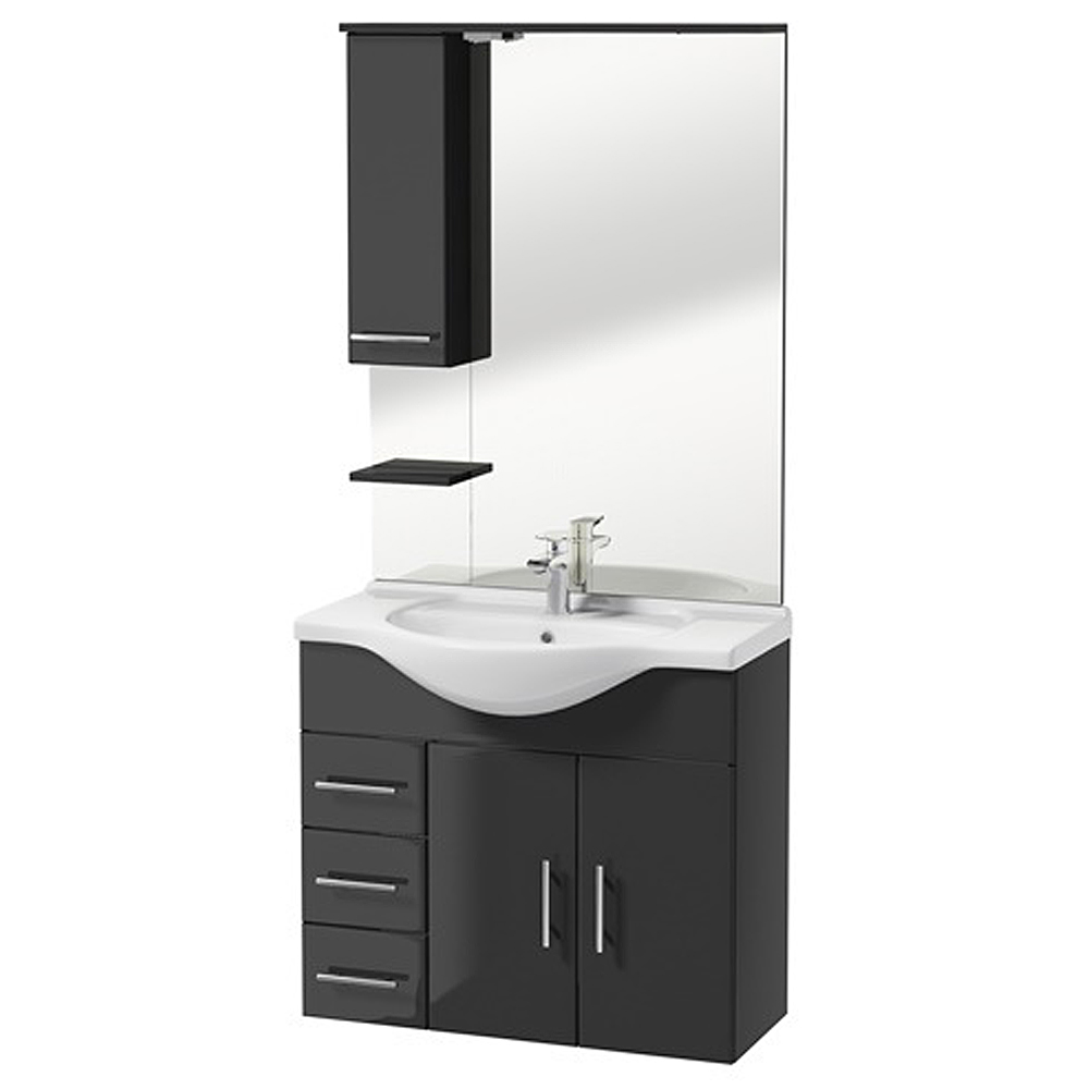 Zestaw mebli łazienkowych Cranston grafitowy - zdjęcie 1