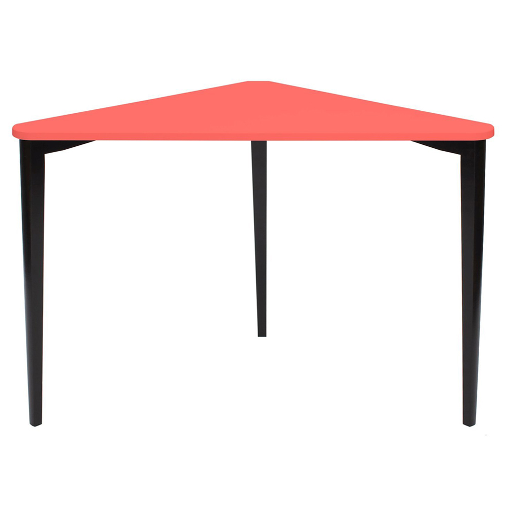 Biurko narożne Naja 114x85 cm czarna podstawa Pomarańczowy - zdjęcie 10