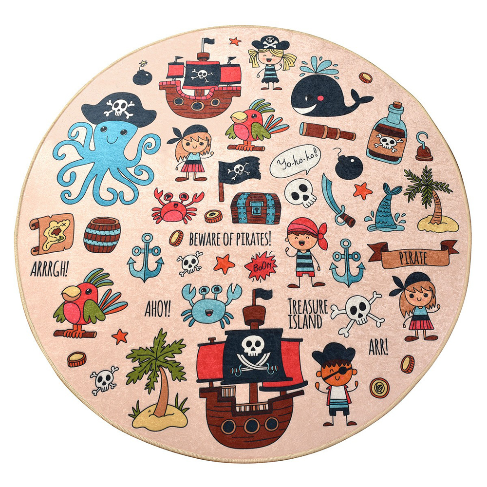Dywan do pokoju dziecięcego Dinkley Pirat średnica 200 cm - zdjęcie 1