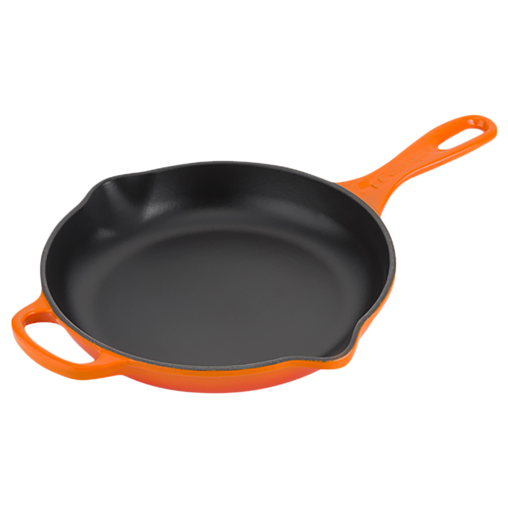 Le Creuset - Patelnia żeliwna Signature 23 cm pomarańczowa - zdjęcie 1