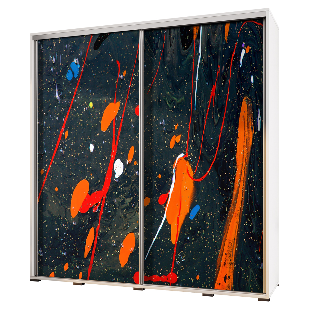 Szafa Wenecja 205 cm Abstrakcja ognista - zdjęcie 1