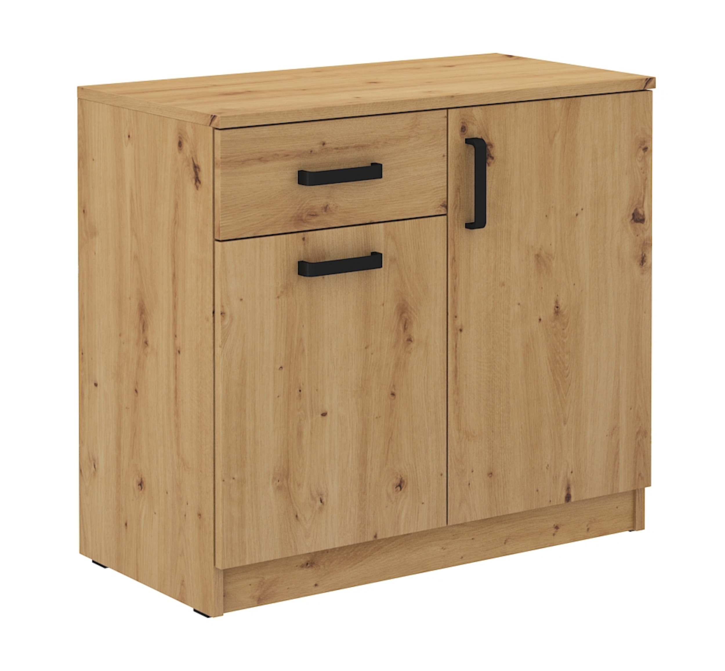 Komoda dwudrzwiowa Stundly z szufladą Dąb artisan  - zdjęcie 1