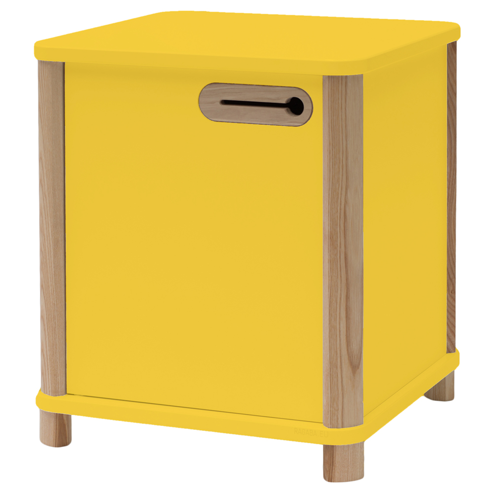 Kontenerek do biurka Ashme w stylu skandynawskim Żółty - zdjęcie 1