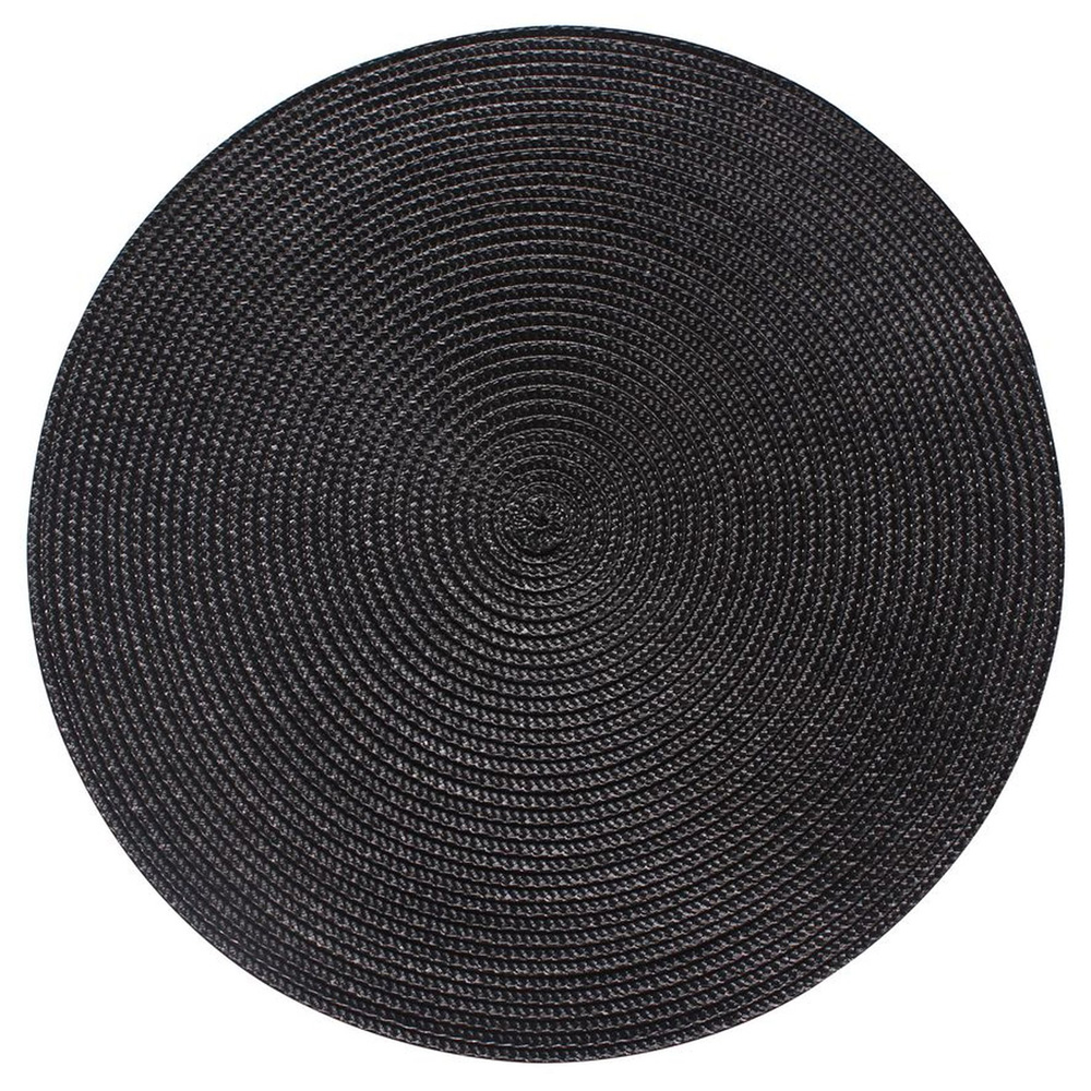 Podkładka pod talerz Hellgrau średnica 38 cm czarna - zdjęcie 1