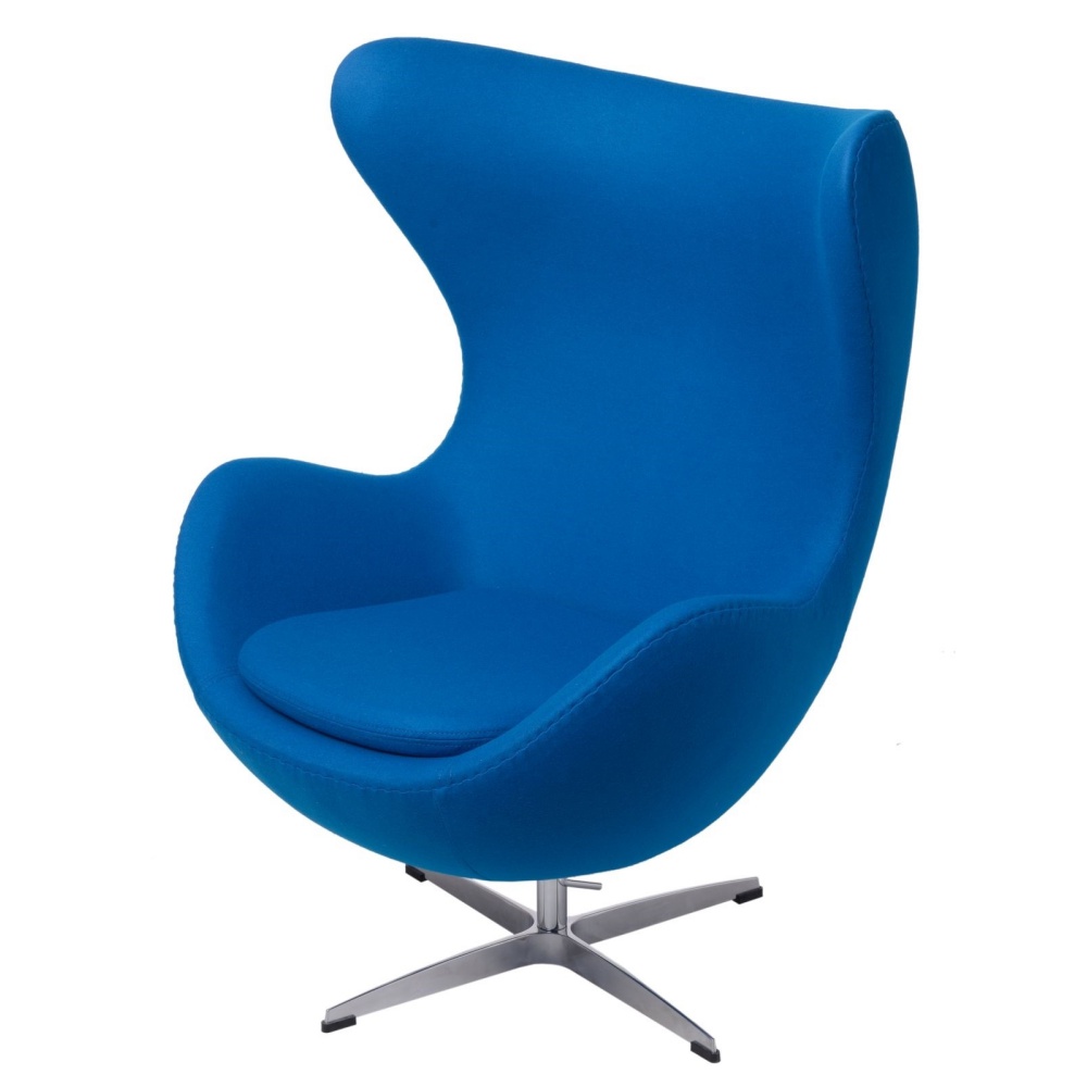 Fotel Jajo niebieski