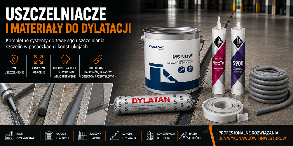Uszczelniacze do dylatacji