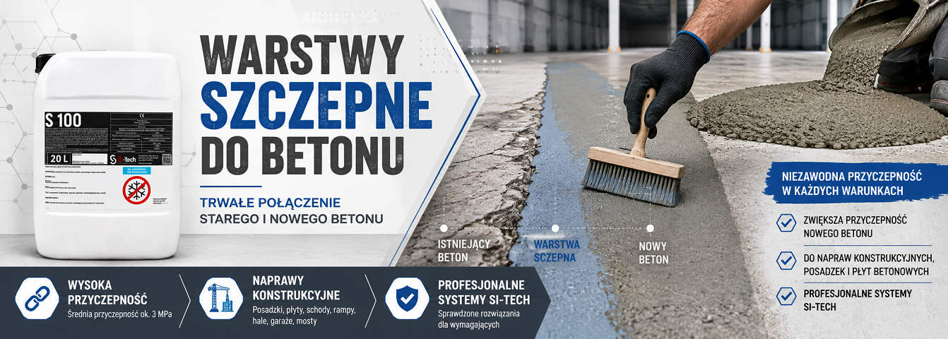 S100 Warstwa sczepna do betonu mokre na mokre