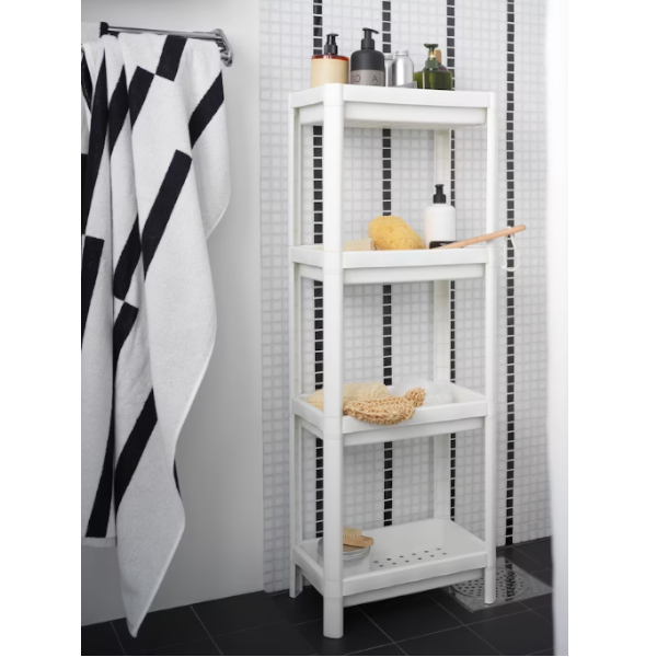 IKEA Standregal Regal Badezimmer Fachboden Badregal Küchenregal 100x36x23cm
