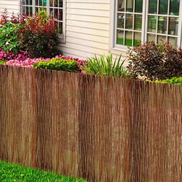 Weidenmatte Weidematte Sichtschutzzaun Natur Zaun Windschutz Gartenzaun