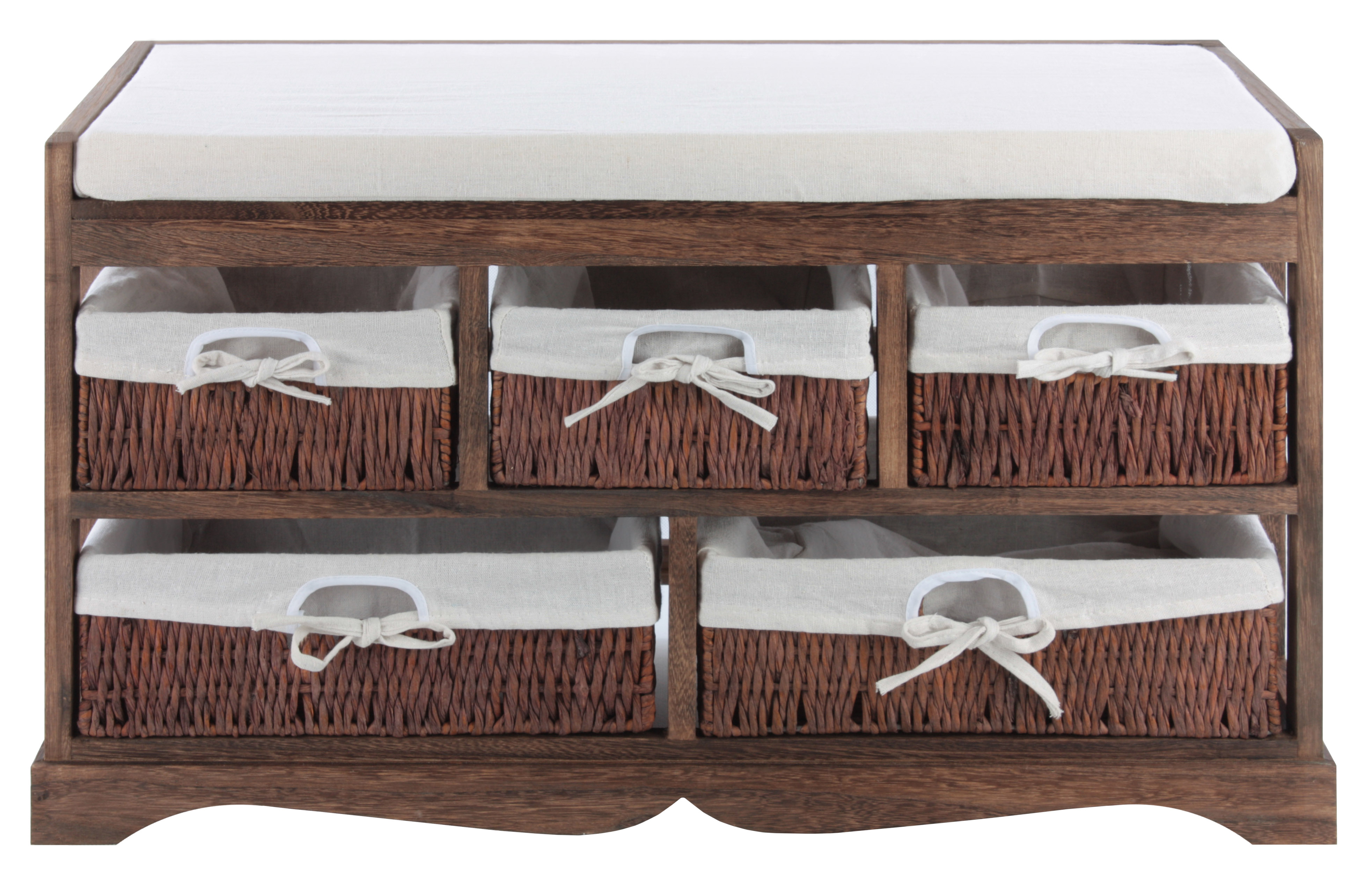 Sitzkommode Sitzbank Schubladenschrank Schuhschrank Bank Shabby Vintage