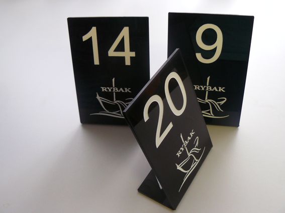 numerek numerki na stolik do restauracji 10x15cm